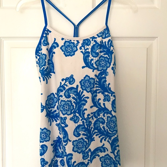 Lululemon Athletica Floral Racerback Tank - Picture 1 of 4